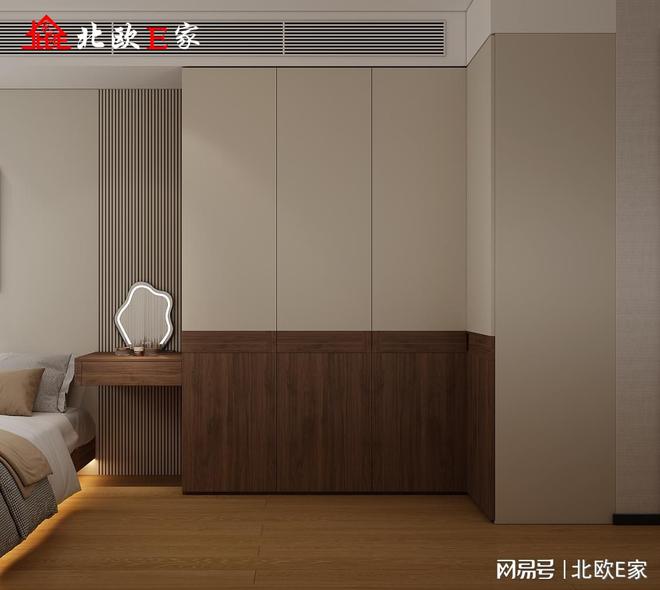 全案设计 一眼沦陷的高级感CQ9电子北欧E家黑胡桃(图1)